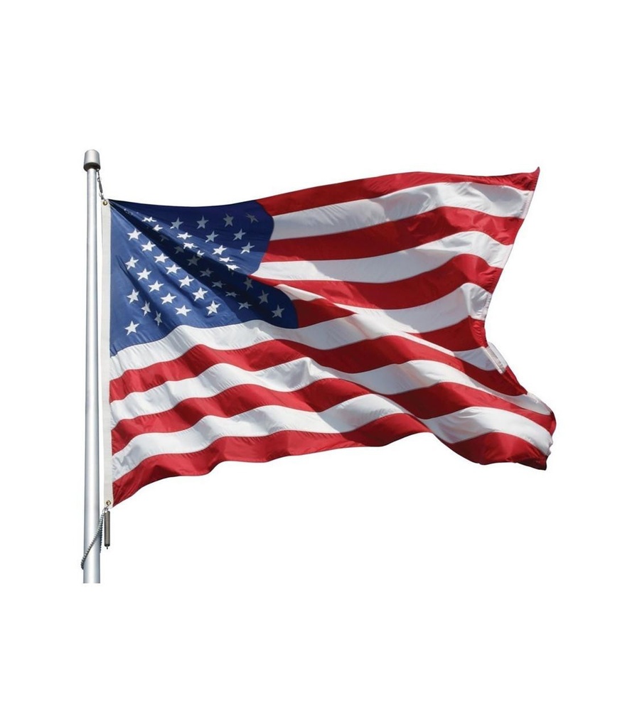 [010006] Endura Nylon | Embroidered Stars 4' x 6' Outdoor US Flag