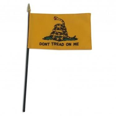 [60456] Gadsden "Don't Tread on Me" 4" x 6" Miniature Flags
