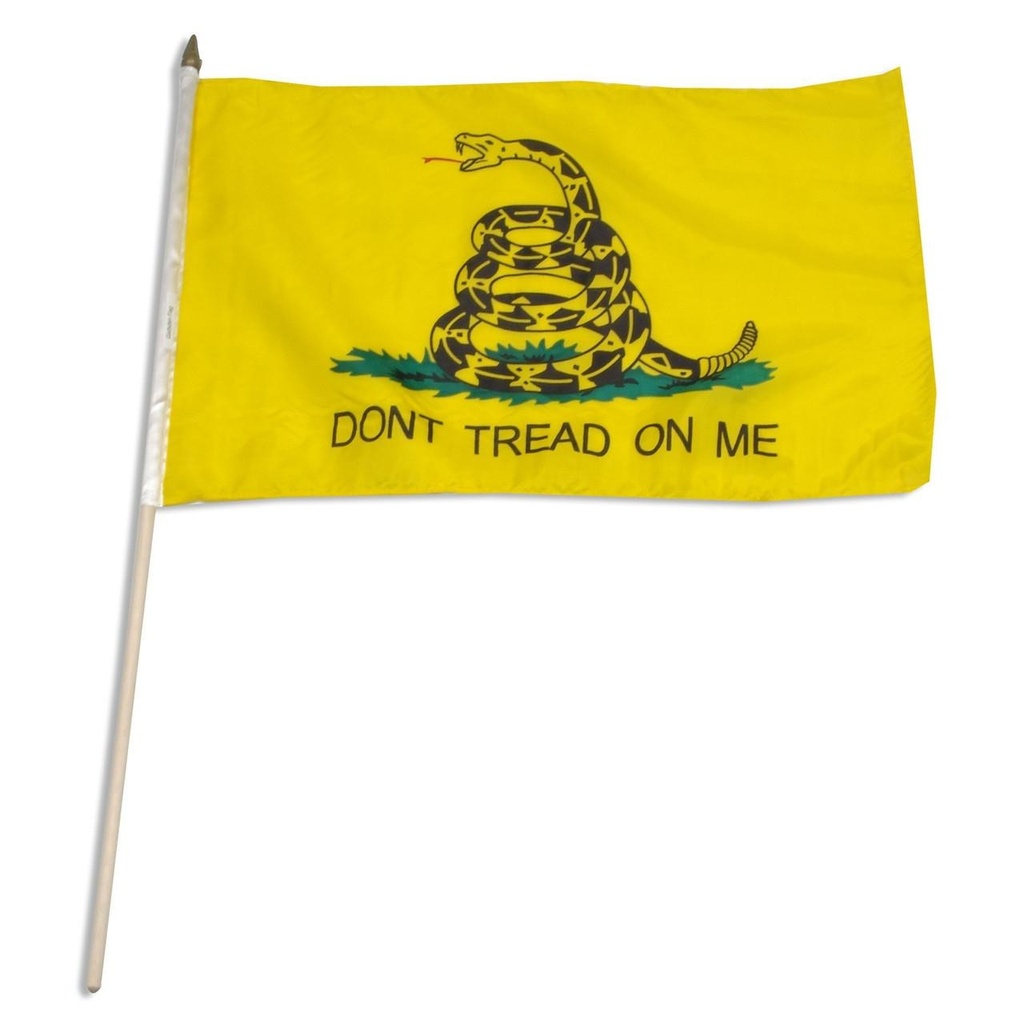 [60745] Gadsden "Don't Tread on Me" Mounted Flags 12" x 18"