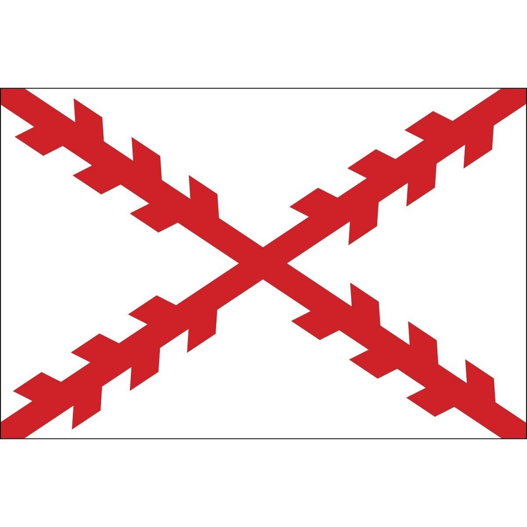 [60557] Cross of Burgundy 3' x 5' Outdoor Nylon Flag