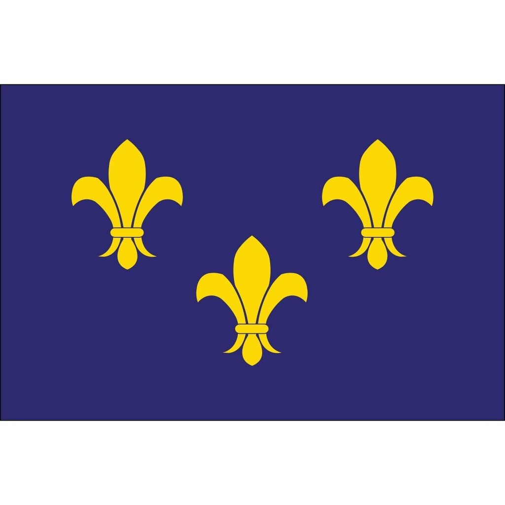 [60562] Fleur-De-Lis (Blue3) 3' x 5' Outdoor Nylon Flag