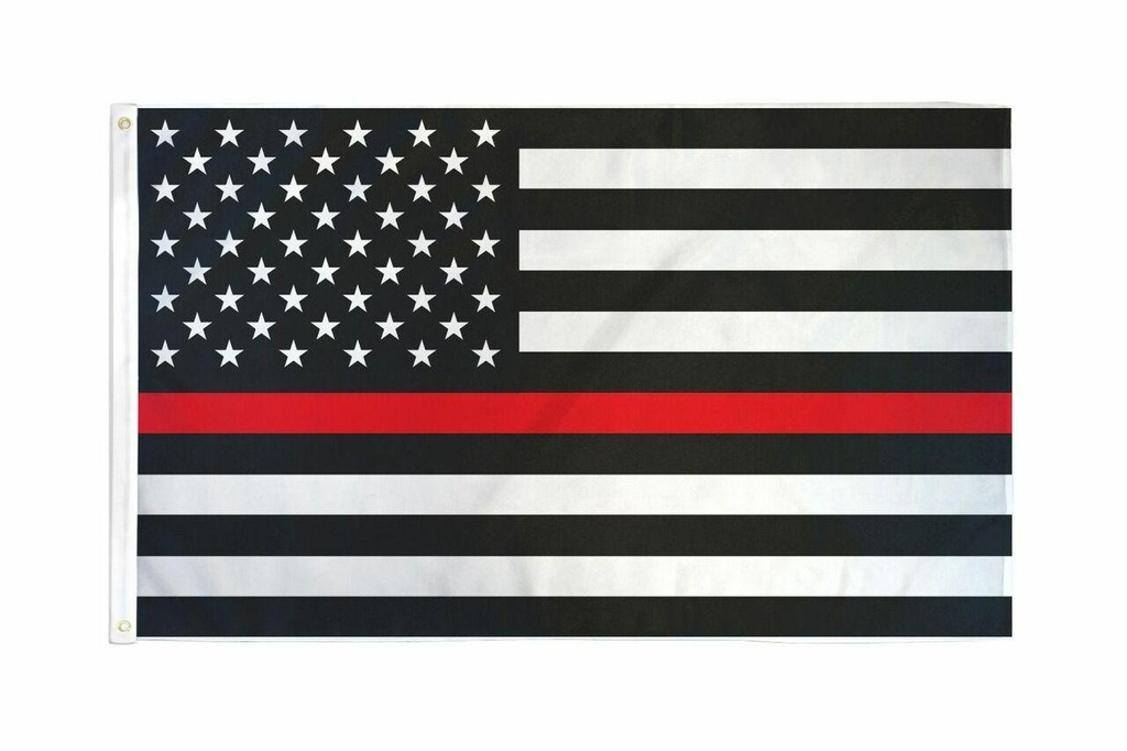 [3969] USA Thin Red Line 3' x 5' Nylon Flag