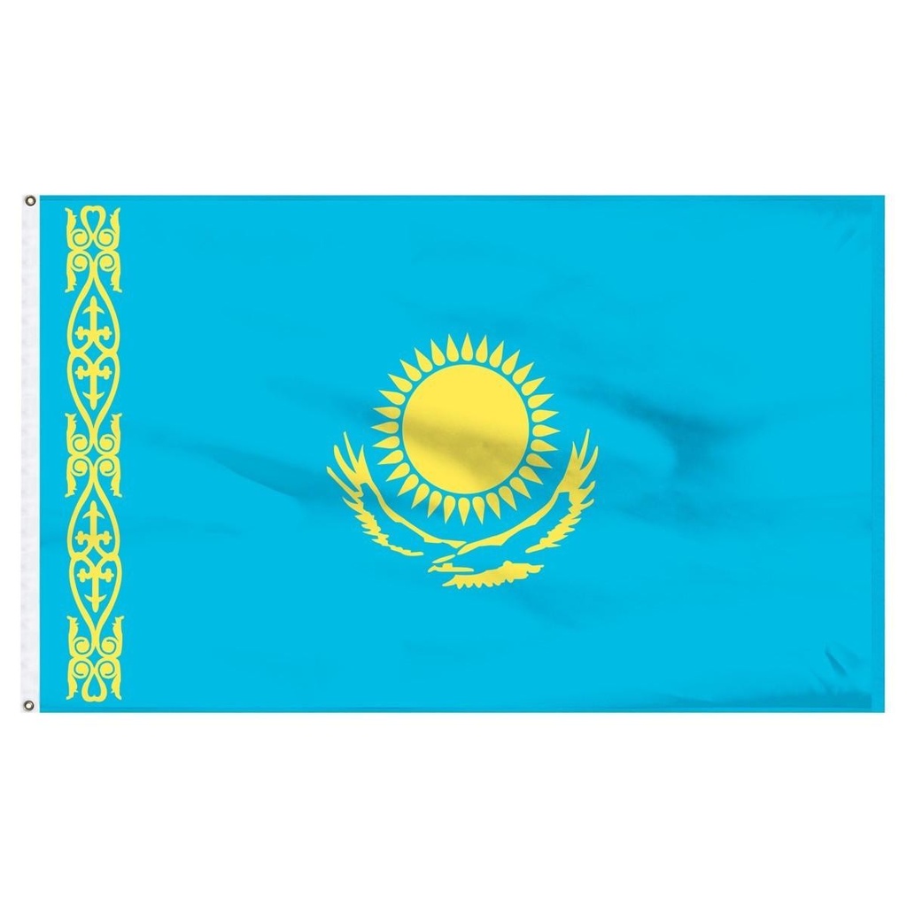 Kazakhstan 2' x 3' Light Weight Polyester