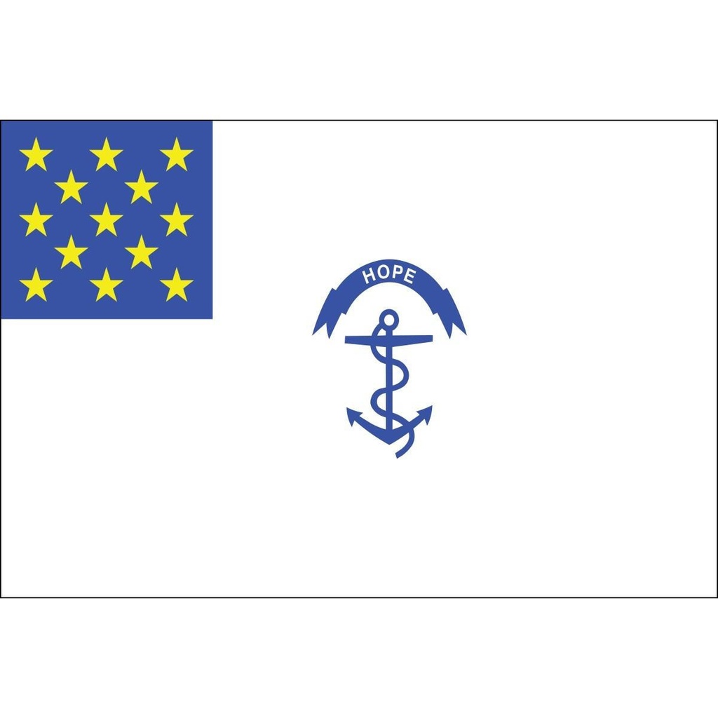[60576] Rhode Island Regiment 3' x 5' Outdoor Nylon Flag