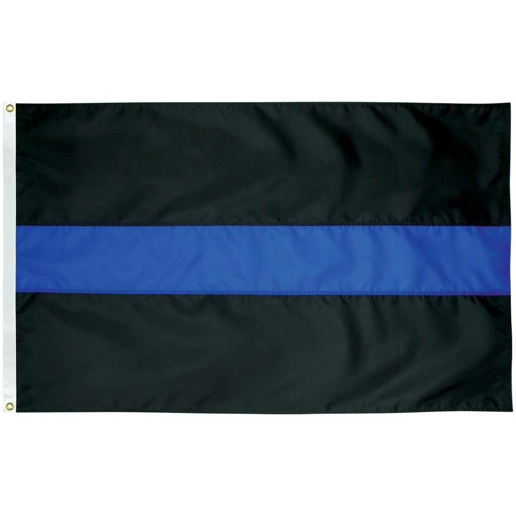 [70474] Thin Blue Line 3' x 5' Outdoor Nylon Flag