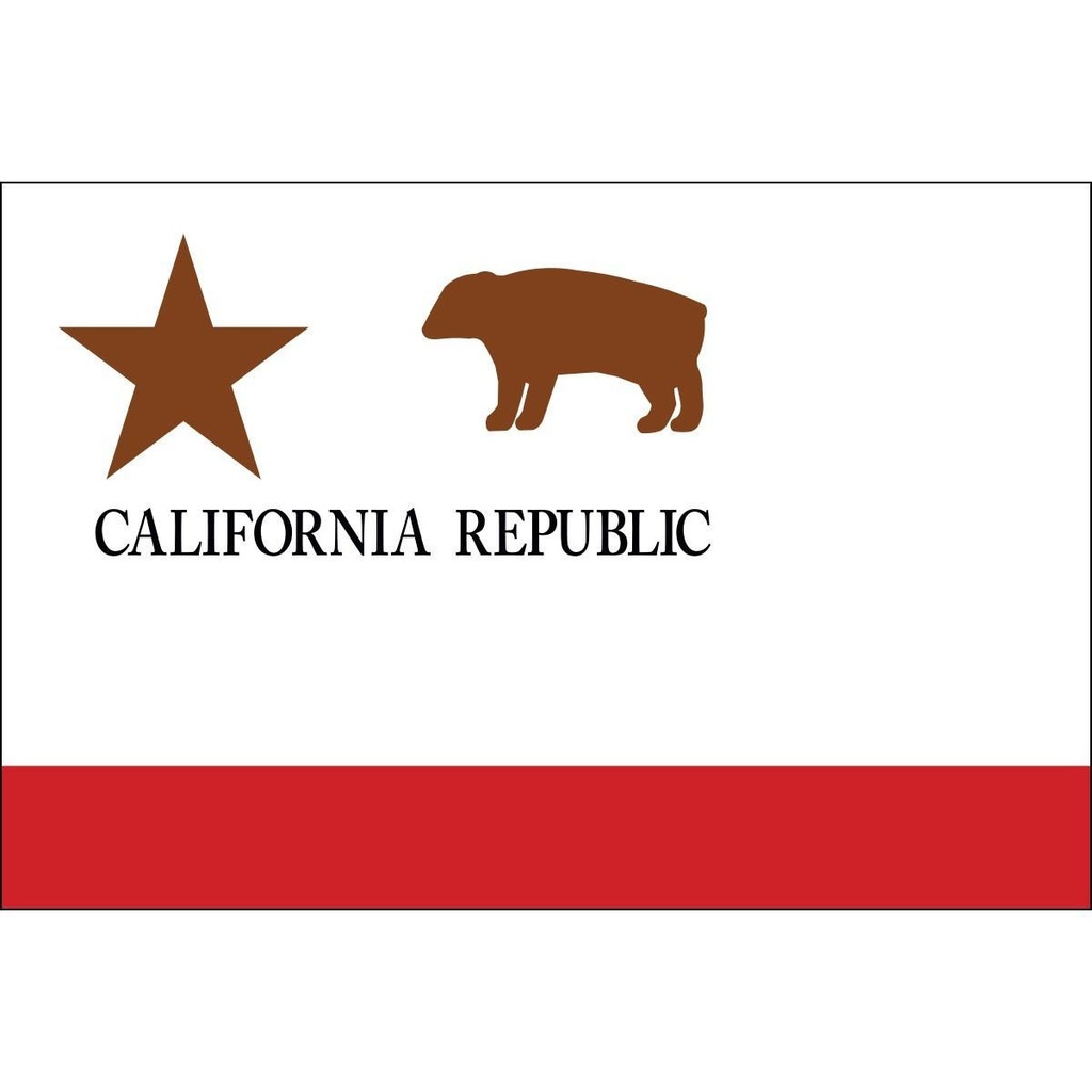[60550] California Republic 3' x 5' Outdoor Nylon Flag