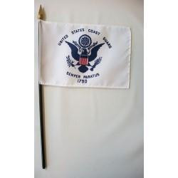 US Coast Guard 4" x 6" Miniature Flags