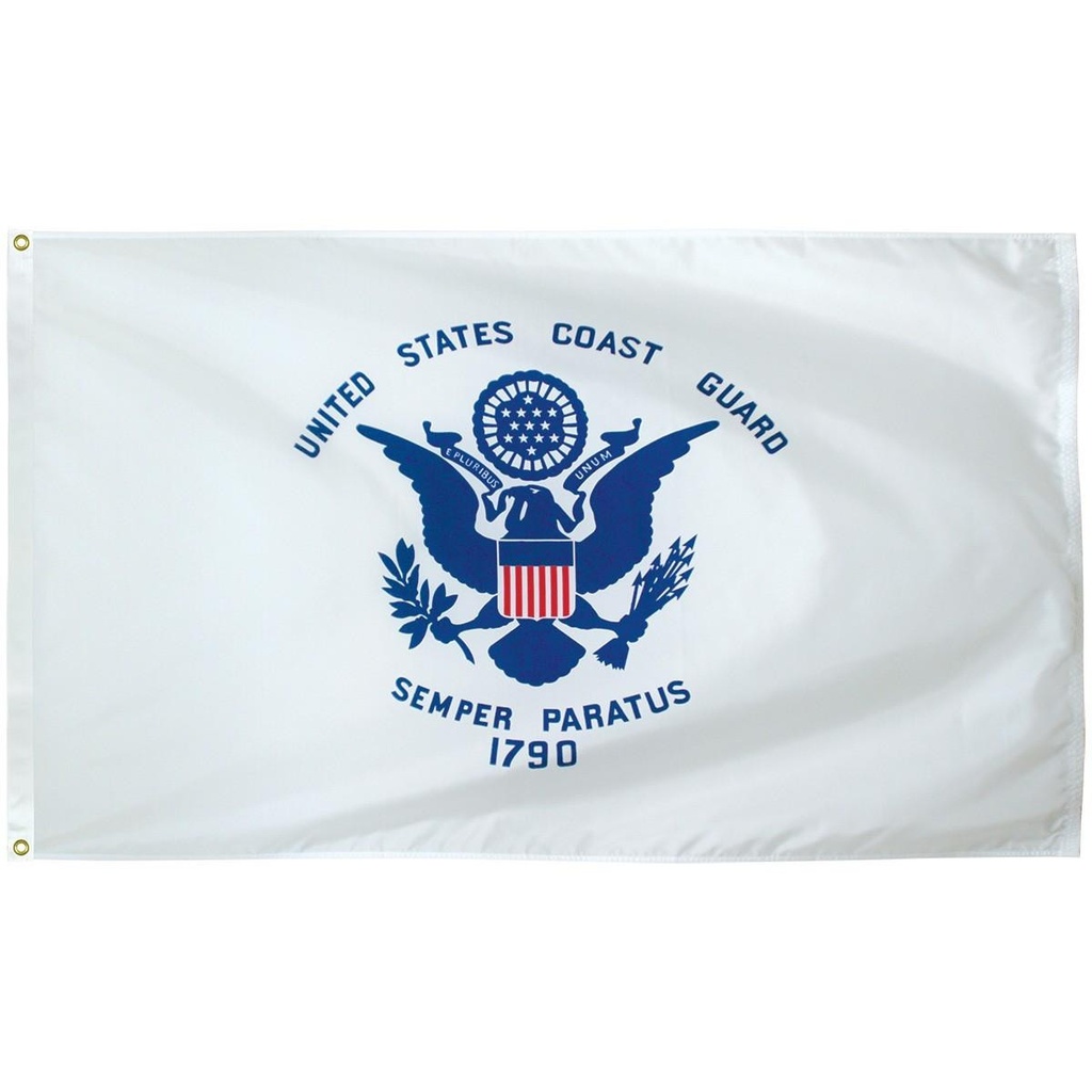 US Coast Guard 5' x 8' Nylon Flag