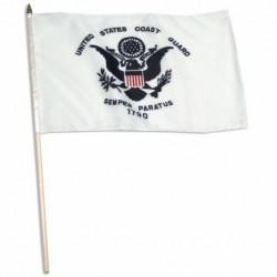 [70124] US Coast Guard Mounted 12" x 18" Flags