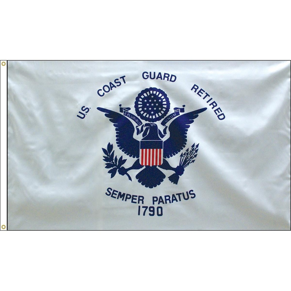 [70190] 3' x 5' US Coast Guard Retired Flag