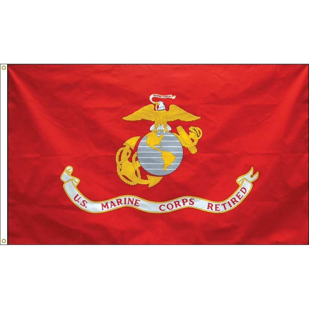 [70191] 3' x 5' US Marine Corps Retired Flag