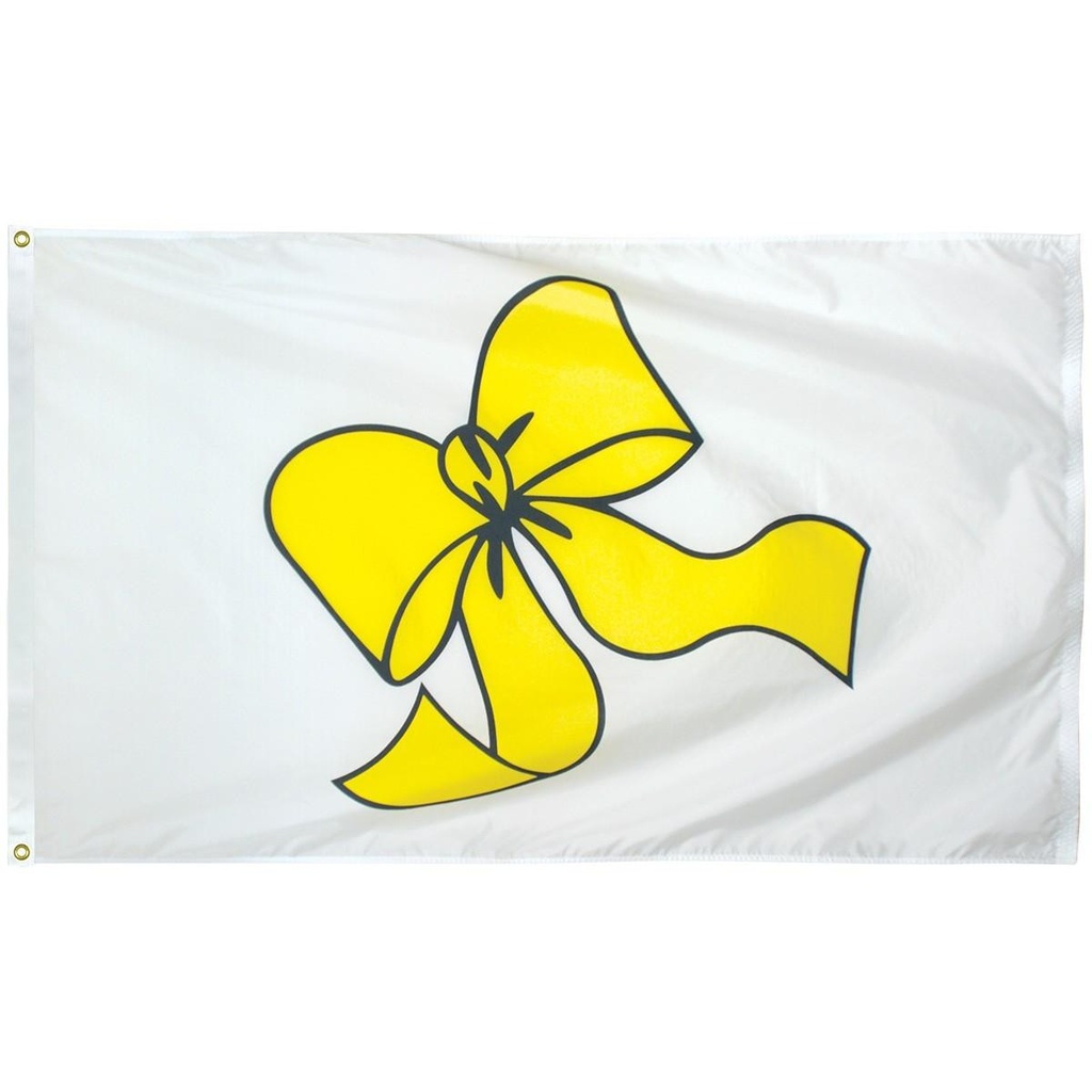 [70324] 3' x 5' Yellow Ribbon Flag