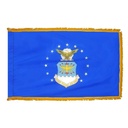 3' x 5' Air Force Indoor Flag With Pole Hem and Fringe
