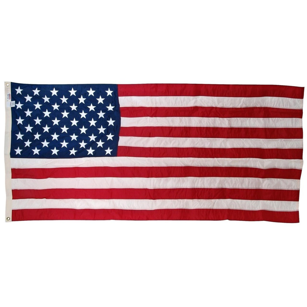 [10008] 5' x 9 1/2' Endura-Nylon Interment U.S. Flag