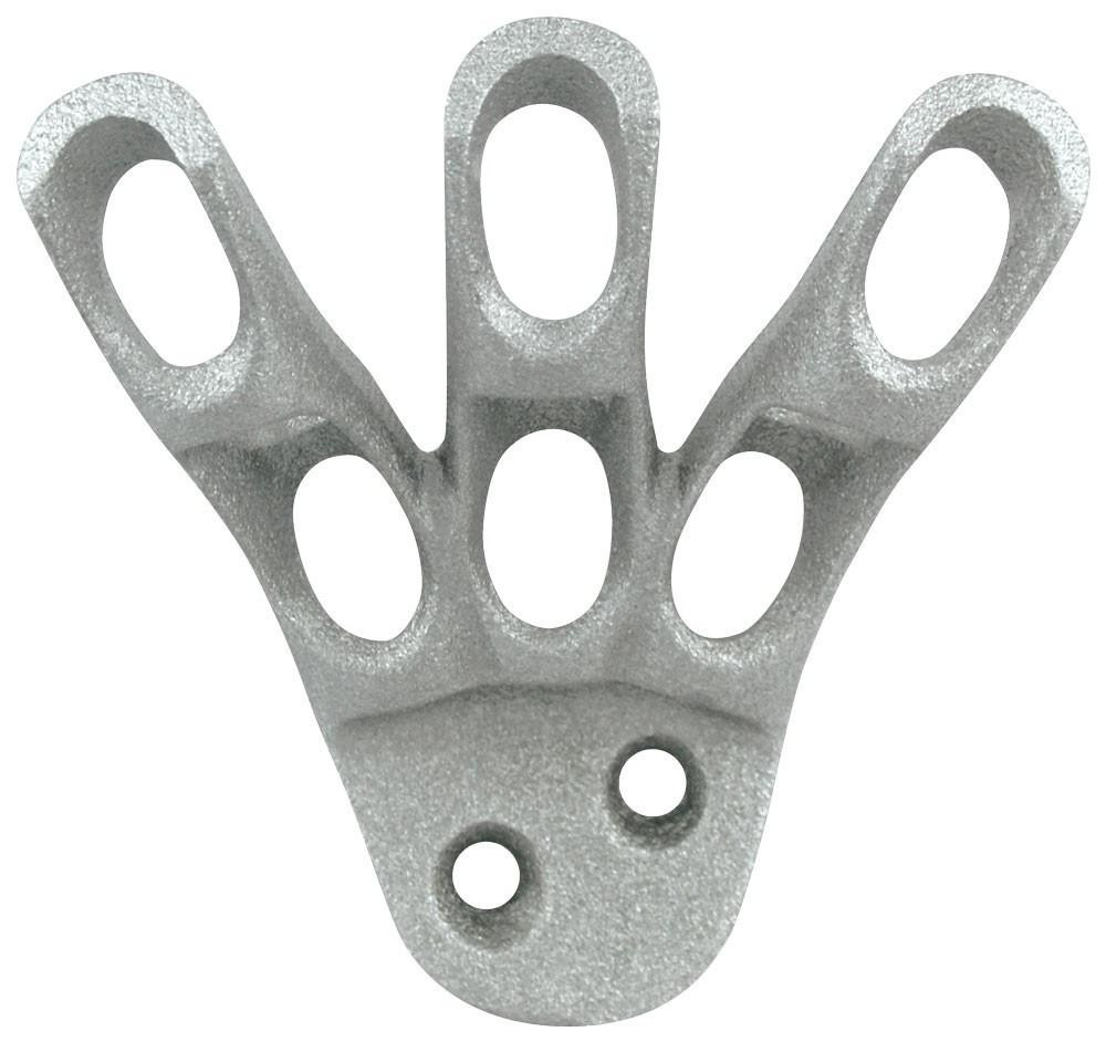 [310083] 3 Slot Aluminum Finger Bracket for 12" x 18" Handheld Flags