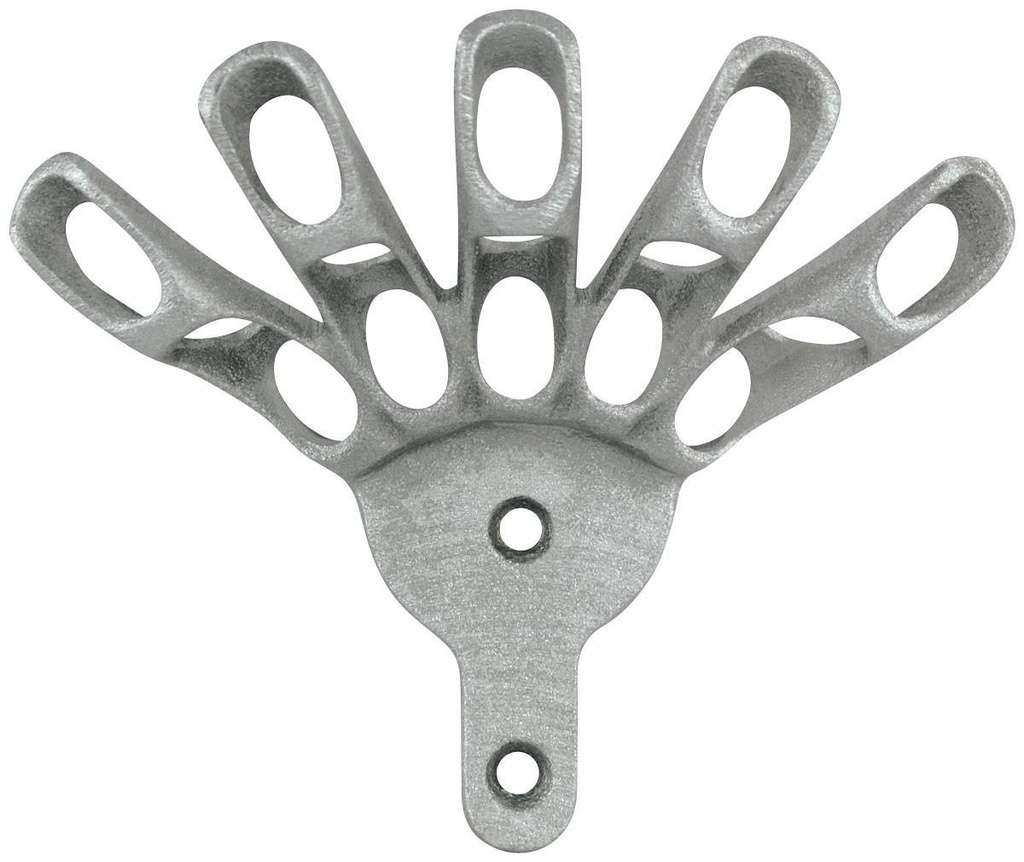 [310084] 5 Slot Aluminum Finger Bracket for 12" x 18" Handheld Flags