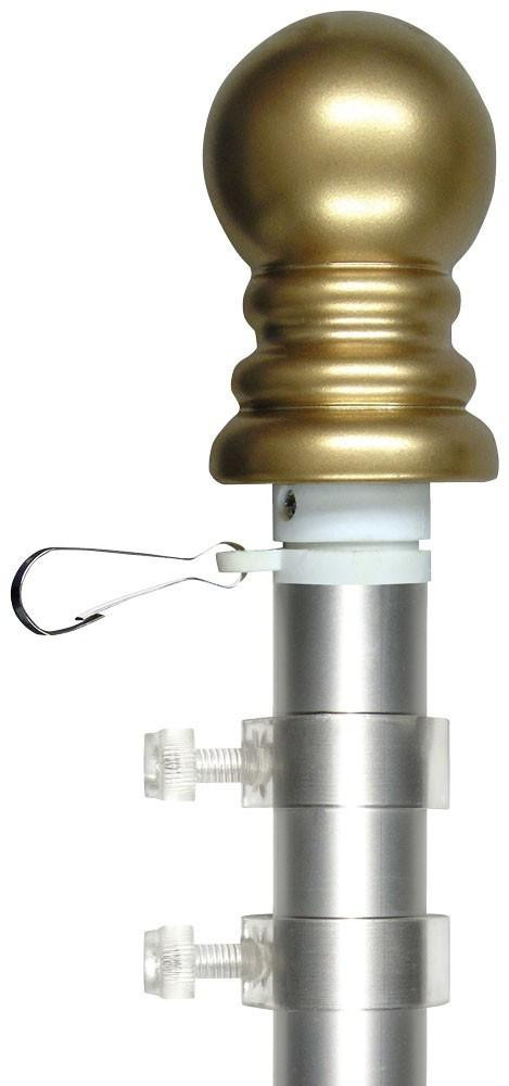[324174] 5 ' Brushed Aluminum Anti-Furl Rotating Pole