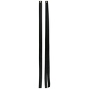 Double Black Nylon Mourning Streamers