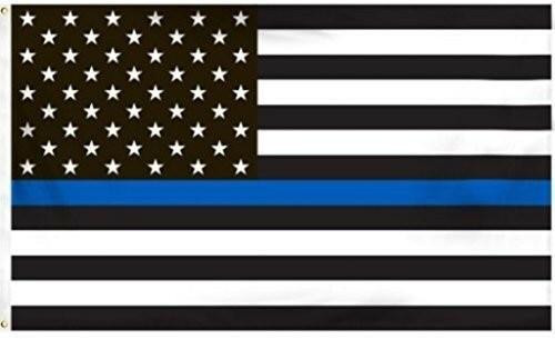 [3915] USA Thin Blue Line 2' x 3' Nylon Flag