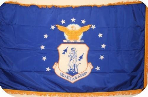 [VF-35246960] 3'x5' Air National Guard Indoor Flag With Pole Hem and Fringe