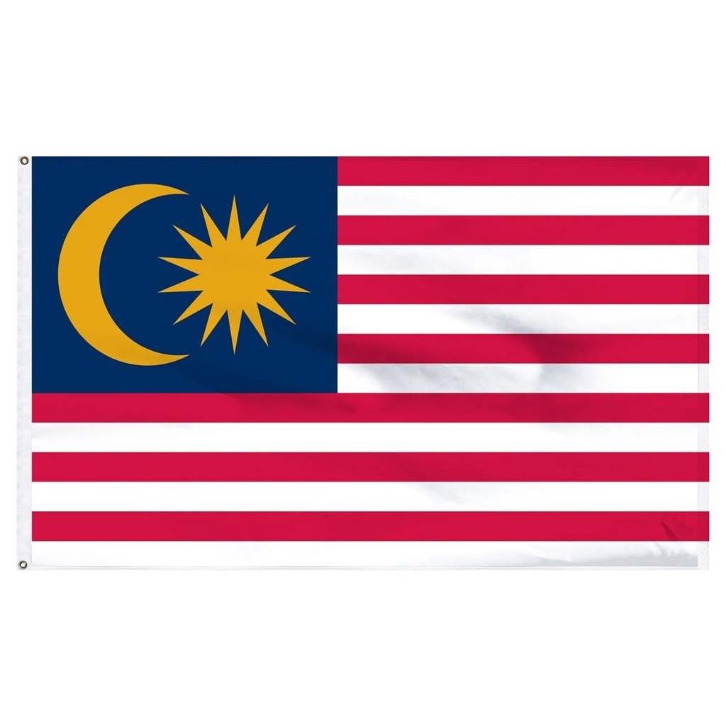 Malaysia 3' x 5' Outdoor Nylon Flag