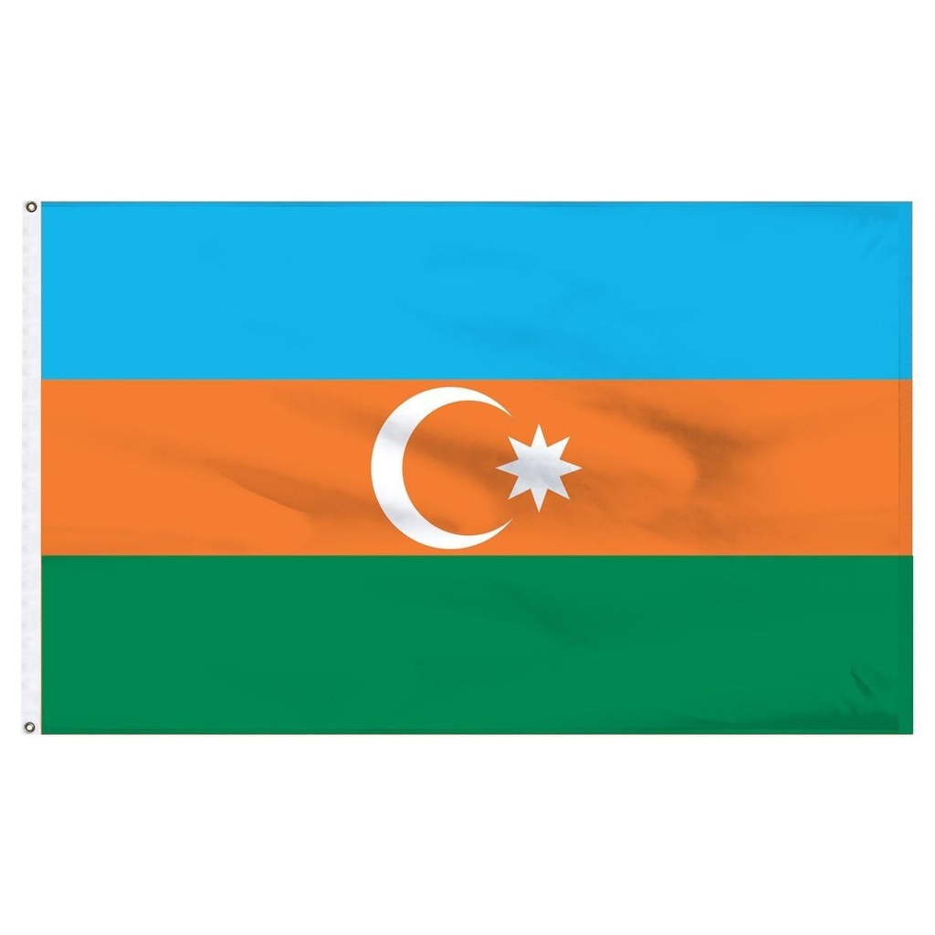 [30329] Azerbaijan 2' x 3' Outdoor Nylon Flag