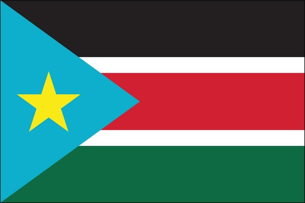 [35902] South Sudan 2' x 3' Outdoor Nylon Flag