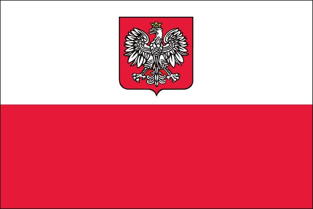 Poland w/ Eagle 4' x 6' Outdoor Nylon Flag