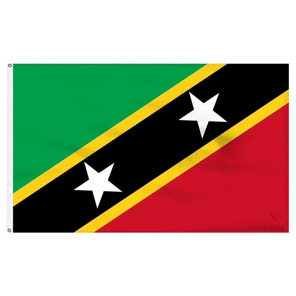 [33486] St. Kitts-Nevis 4' x 6' Outdoor Nylon Flag