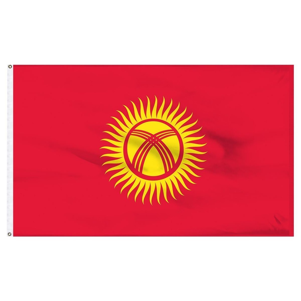 [32344] Kyrgyzstan 5' x 8' Outdoor Nylon Flag