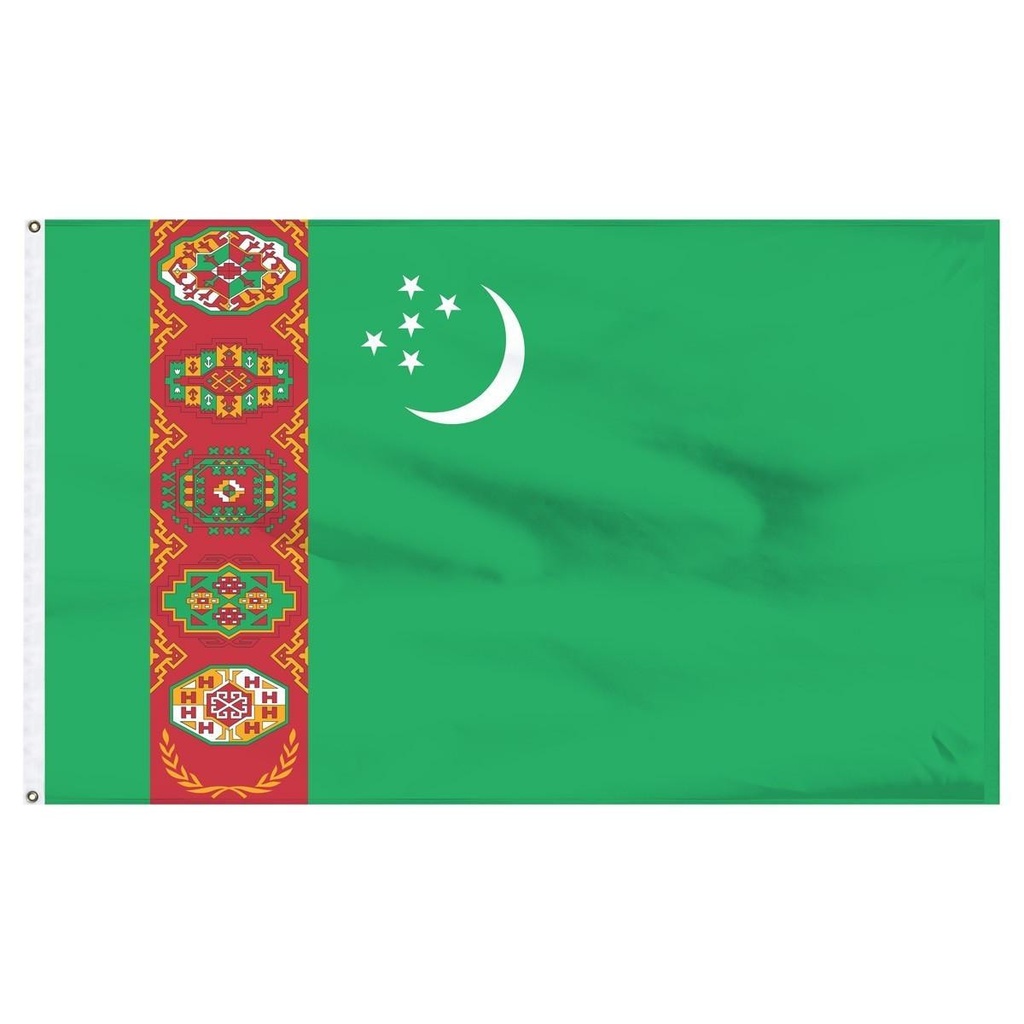 Turkmenistan 2' x 3' Light Weight Polyester
