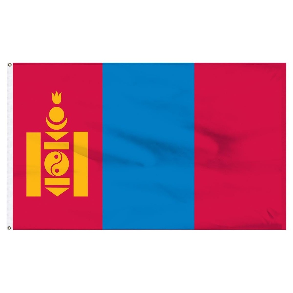 [32781] Mongolia 5' x 8' Outdoor Nylon Flag