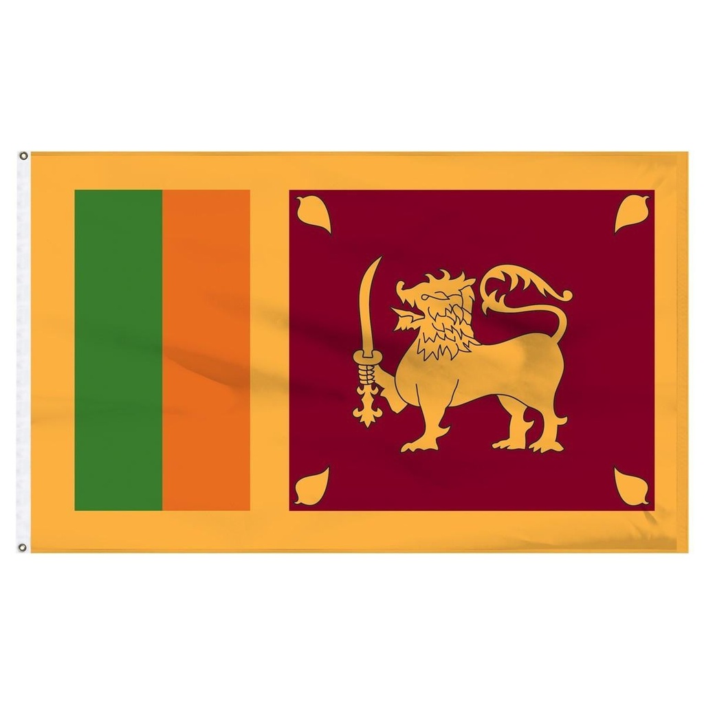 [33890] Sri Lanka 5' x 8' Outdoor Nylon Flag