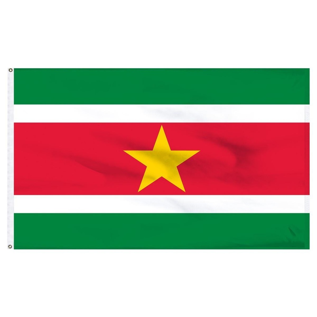 [33925] Suriname 5' x 8' Outdoor Nylon Flag