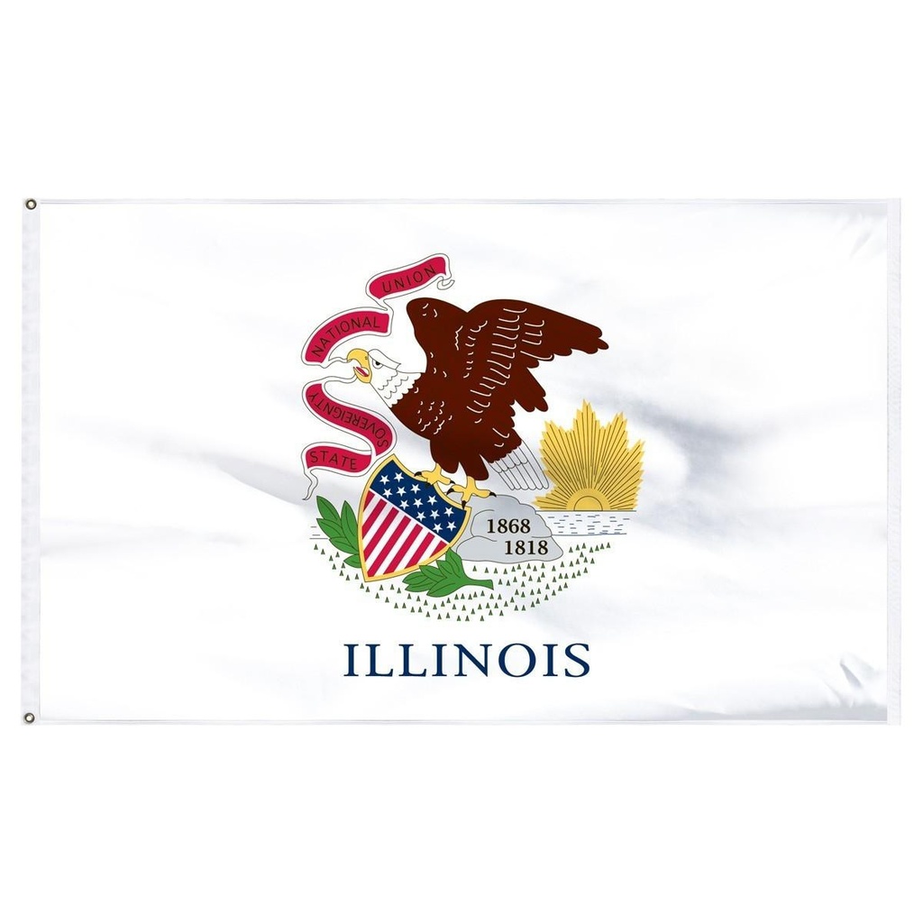 Illinois 2' x 3' Outdoor Nylon Flag
