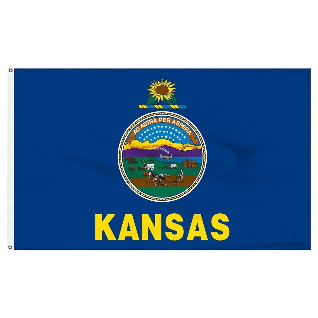 Kansas 2' x 3' Outdoor Nylon Flag