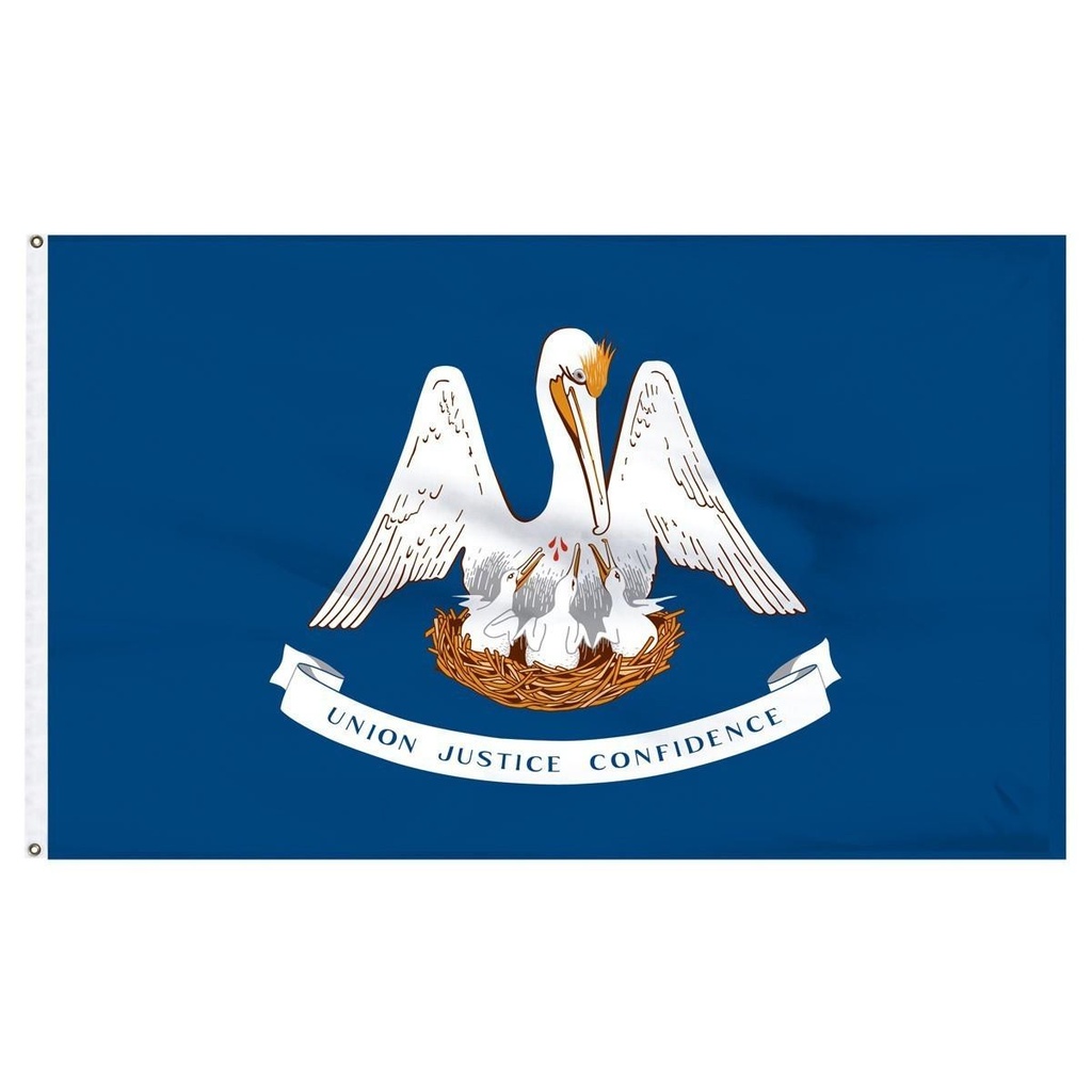 [20636] Louisiana 2' x 3' Outdoor Nylon Flag