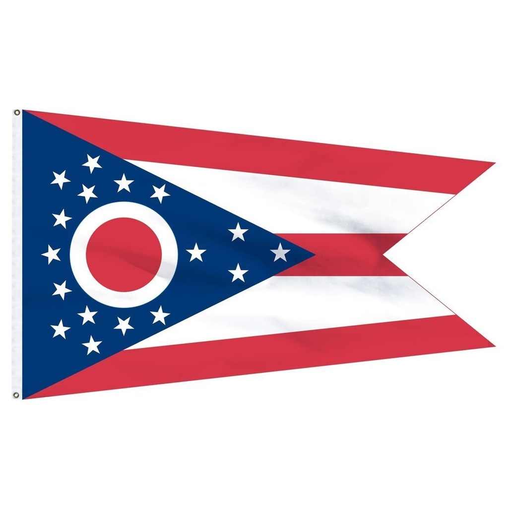 Ohio 2' x 3' Outdoor Nylon Flag