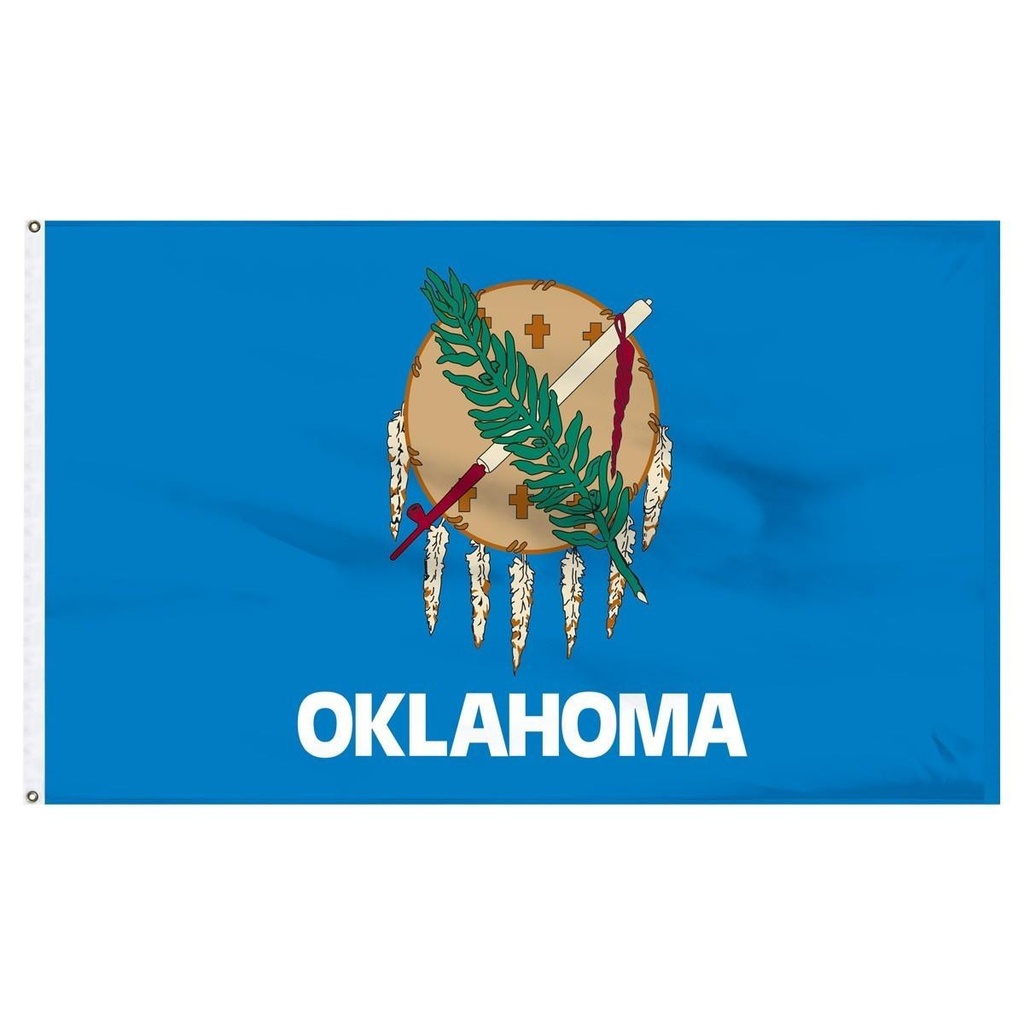 [21300] Oklahoma 2' x 3' Outdoor Nylon Flag