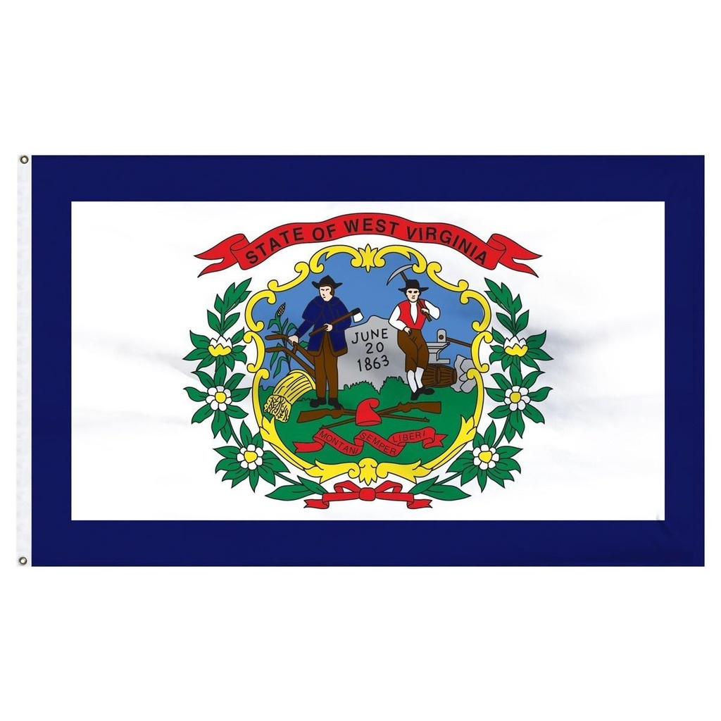 [21749] West Virginia 2' x 3' Outdoor Nylon Flag