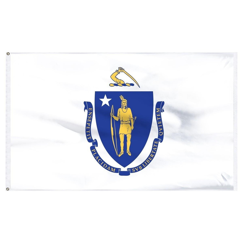 Massachusetts 3' x 5' Outdoor Nylon Flag