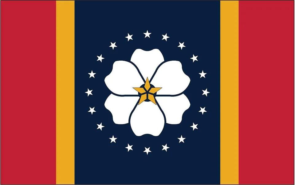 [20858] Mississippi 3' x 5' Outdoor Nylon Flag