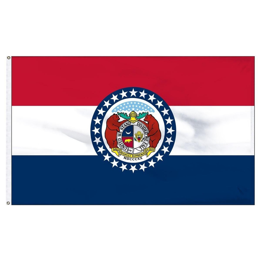 [20895] Missouri 3' x 5' Outdoor Nylon Flag