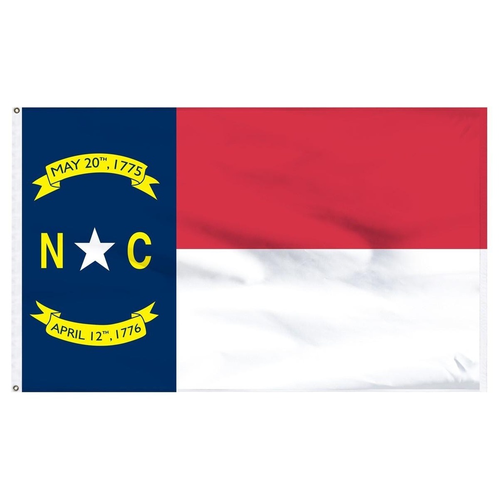 [21191] North Carolina 3' x 5' Outdoor Nylon Flag