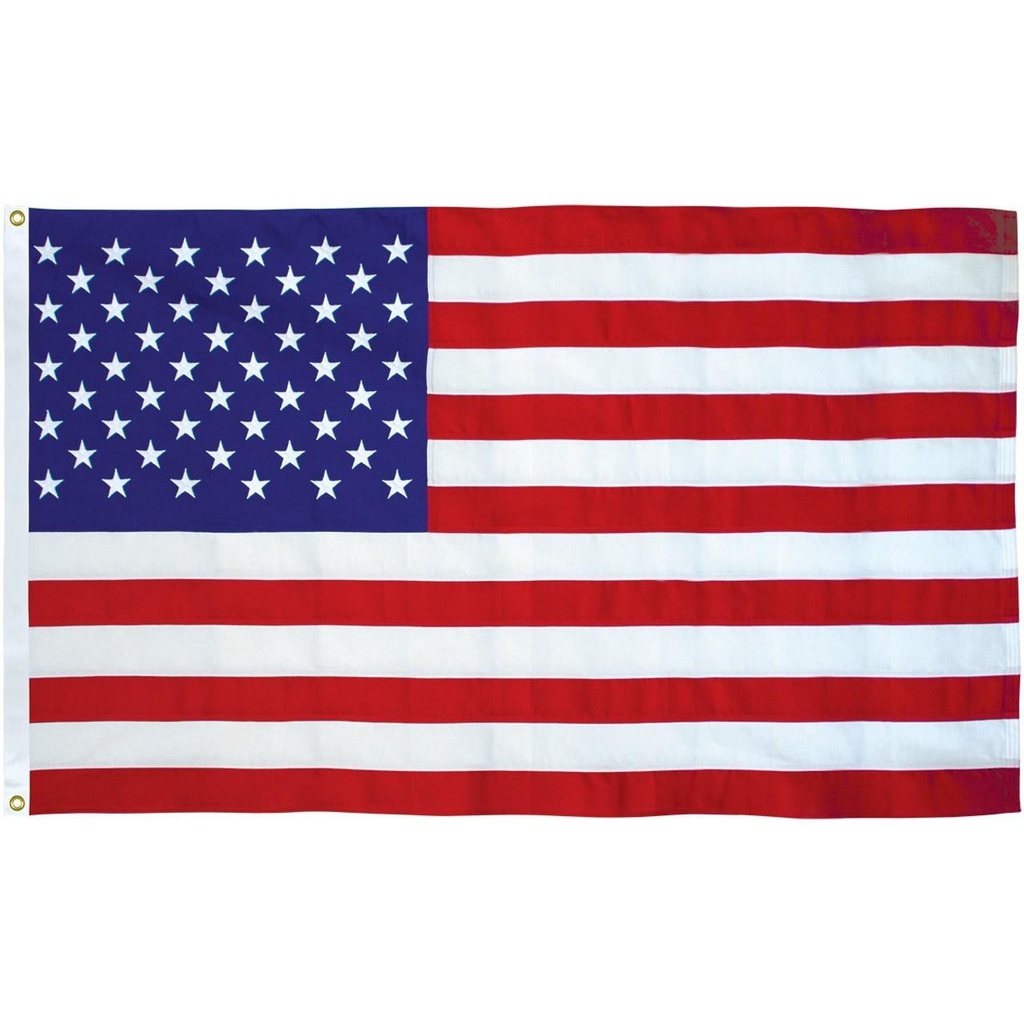 [10040-1] Endura Nylon | Embroidered Stars 2.5' x 4' Outdoor US Flag