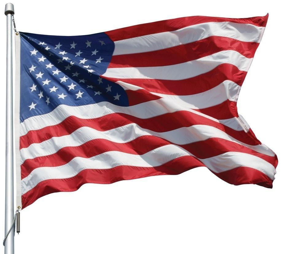 [100F02344] Endura Nylon | Embroidered Stars 20' x 38' Outdoor US Flag