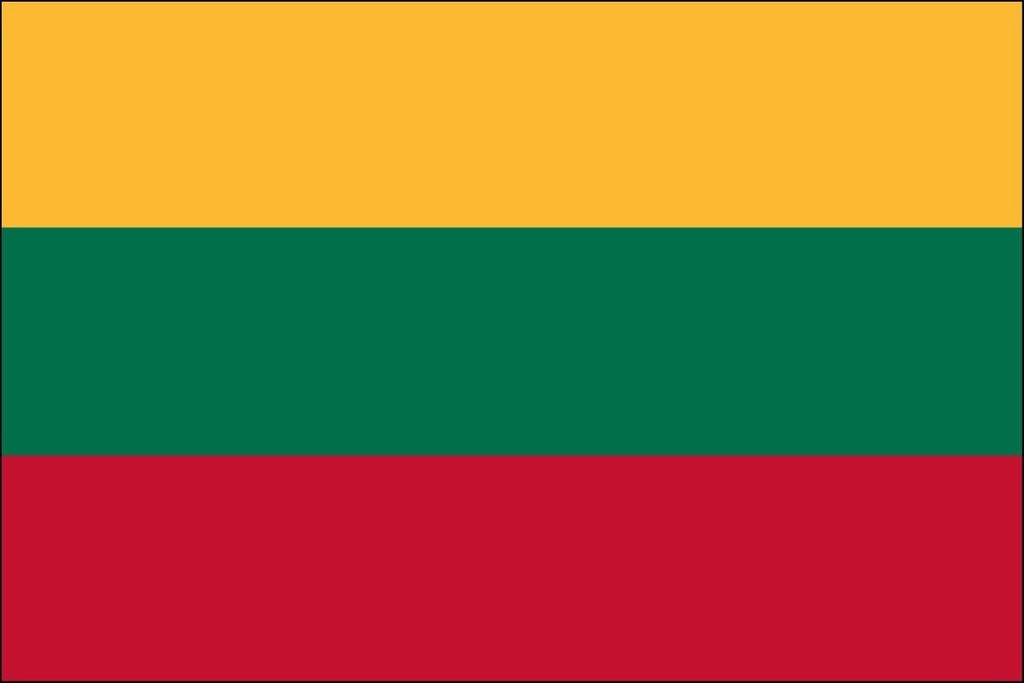 Lithuania 3' x 5' Light Weight Polyester