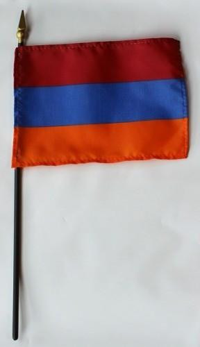 [30219] Armenia 4" x 6" Mounted Flags