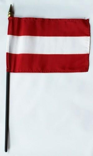 Austria 4" x 6" Mounted Flags
