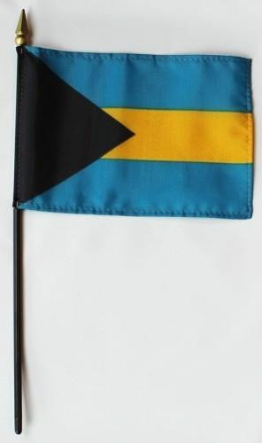[30350] Bahamas 4" x 6" Mounted Flags
